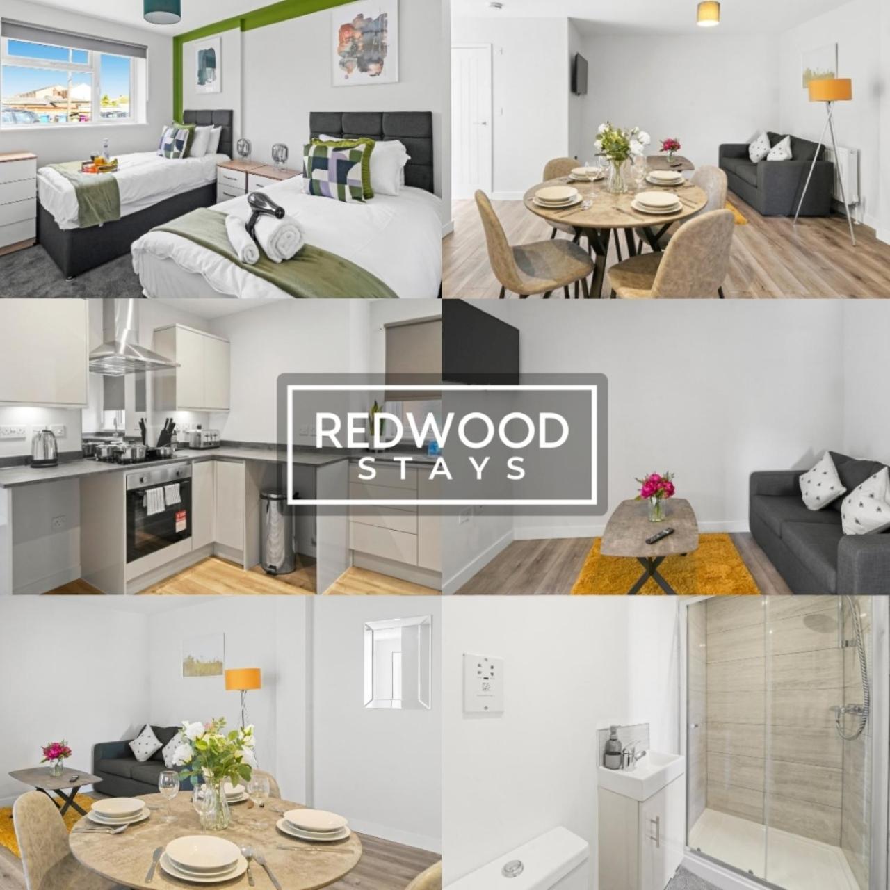 Quality 1 Bed 1 Bath Apartments For Contractors By Redwood Stays Farnborough  Bagian luar foto